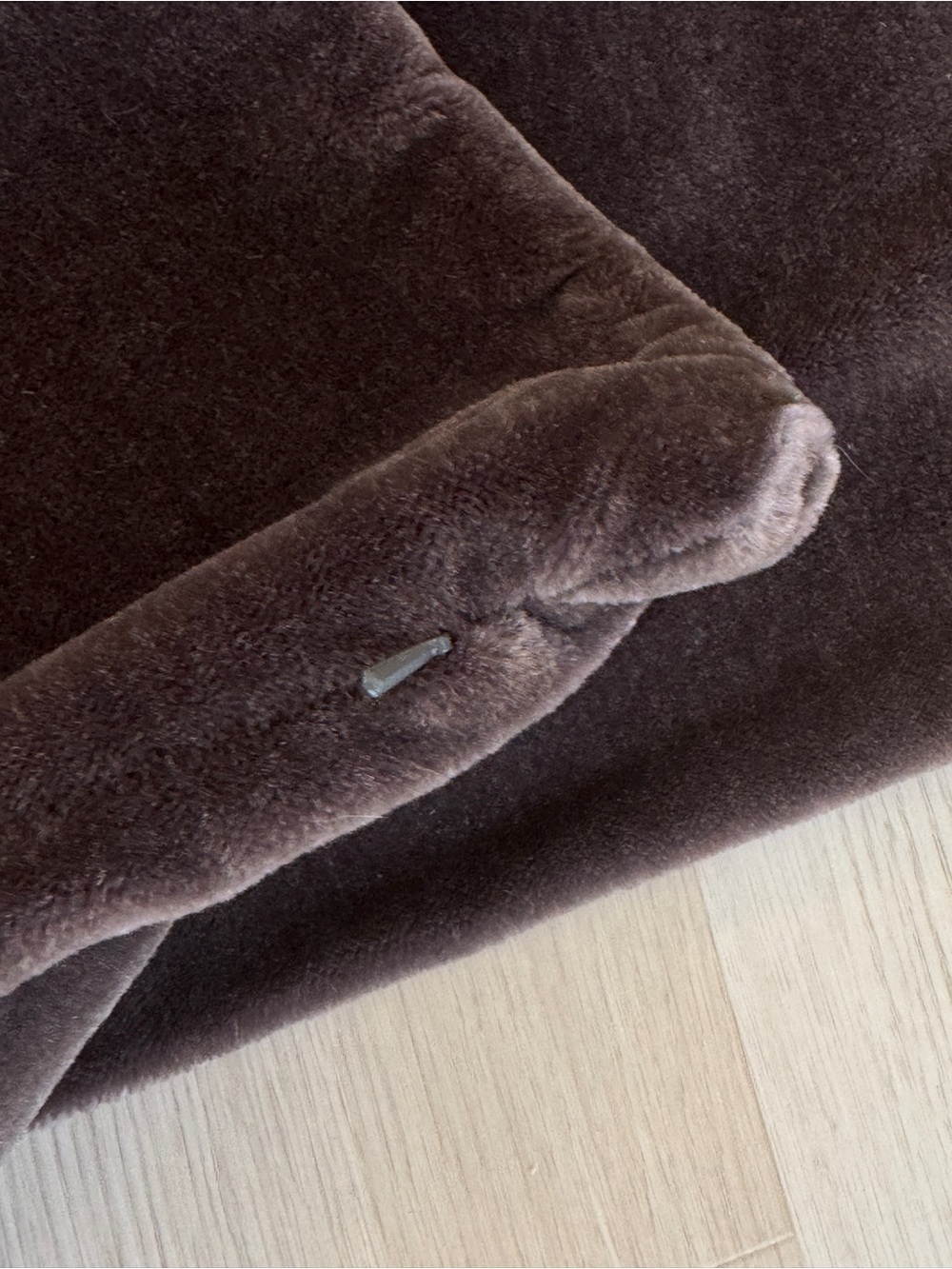 SET OF 4 Restoration Hardware velvet Gray brown mohair cotton Pillow cover case - Picture 3 of 5